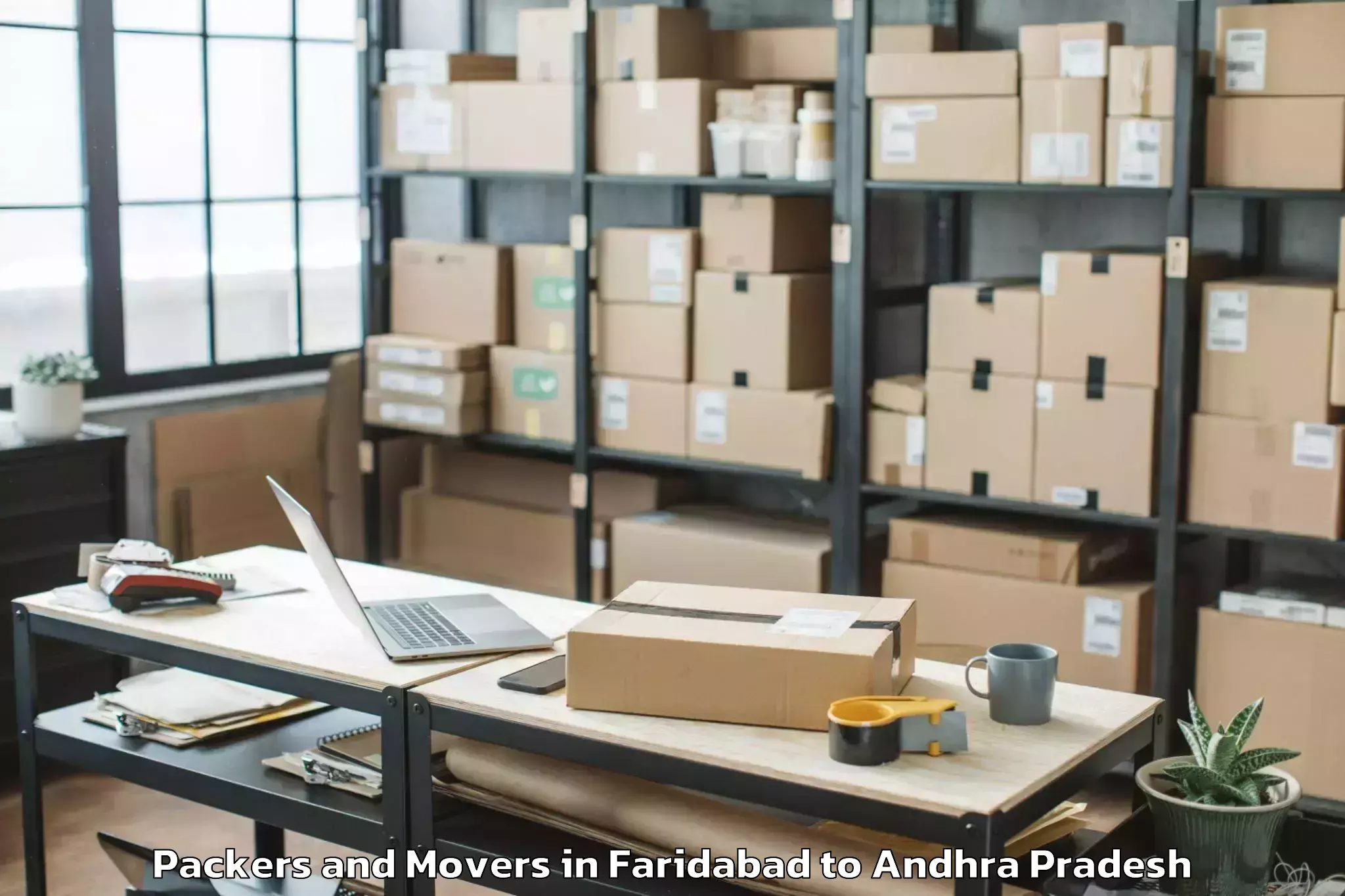 Book Your Faridabad to Kathipudi Packers And Movers Today